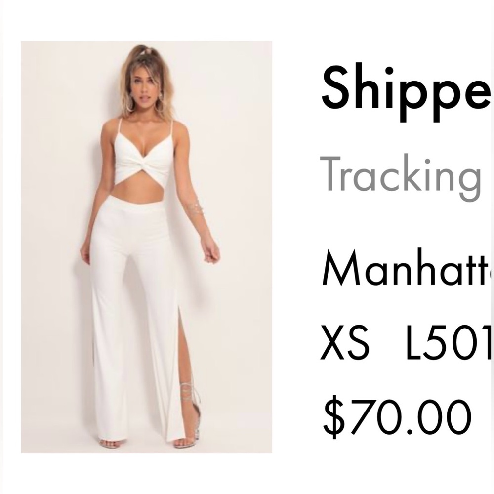 Lucy in the Sky White Wide Leg Jumpsuit